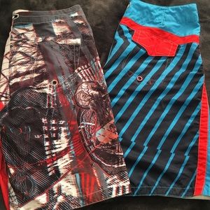 OAKLEY Board Shorts 2 pair size 38